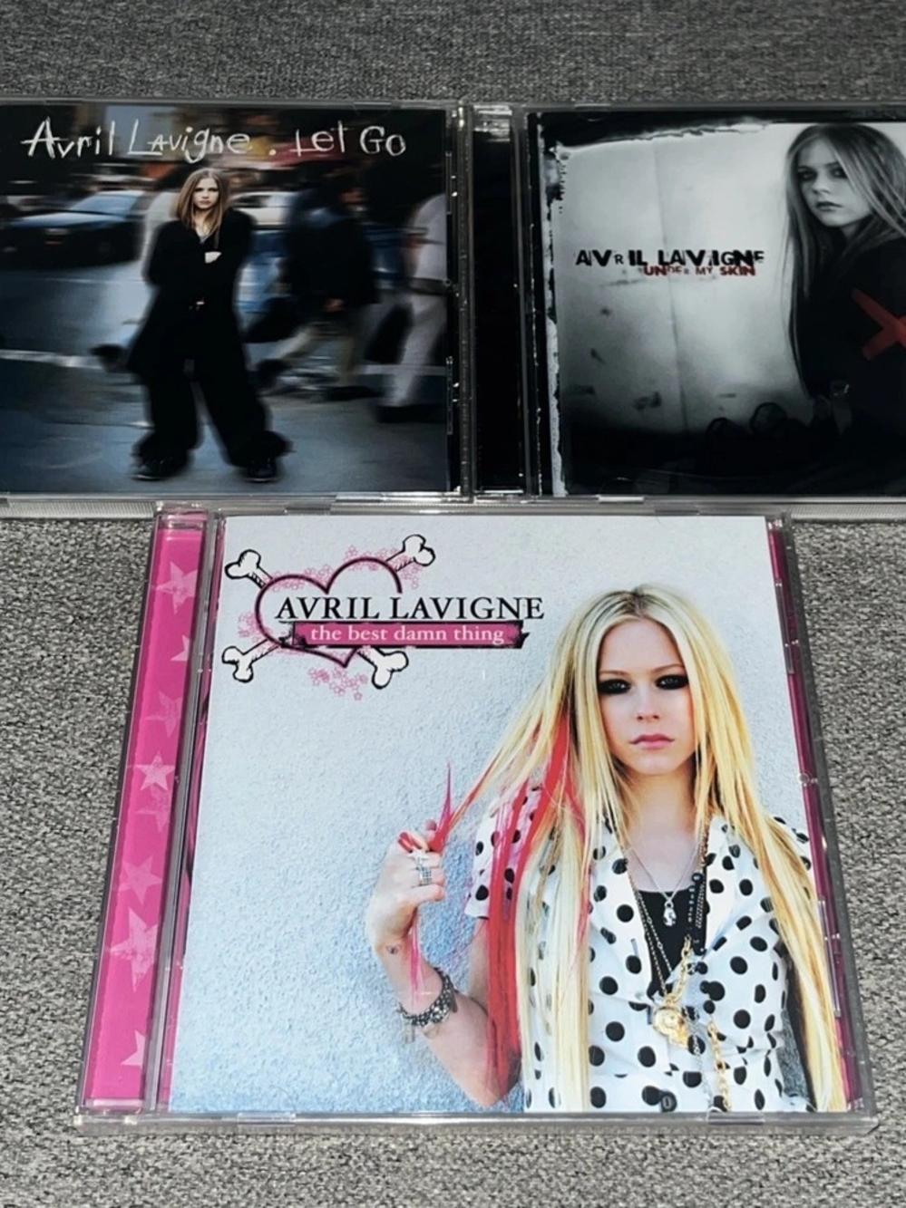 Avril Lavigne CD Lot — Let Go / Under My Skin / The Best Damn Thing